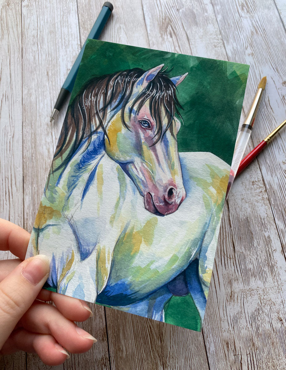 Watercolor Horse Art Print