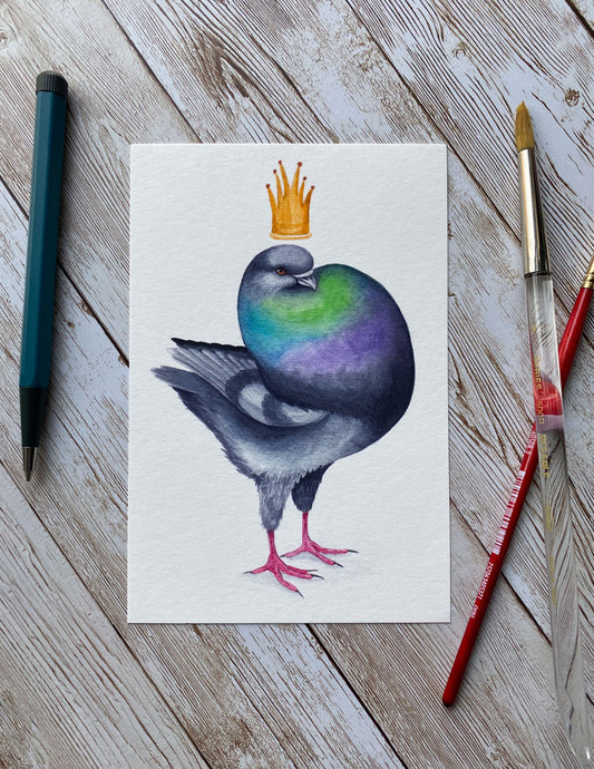 King Pigeon Art Print