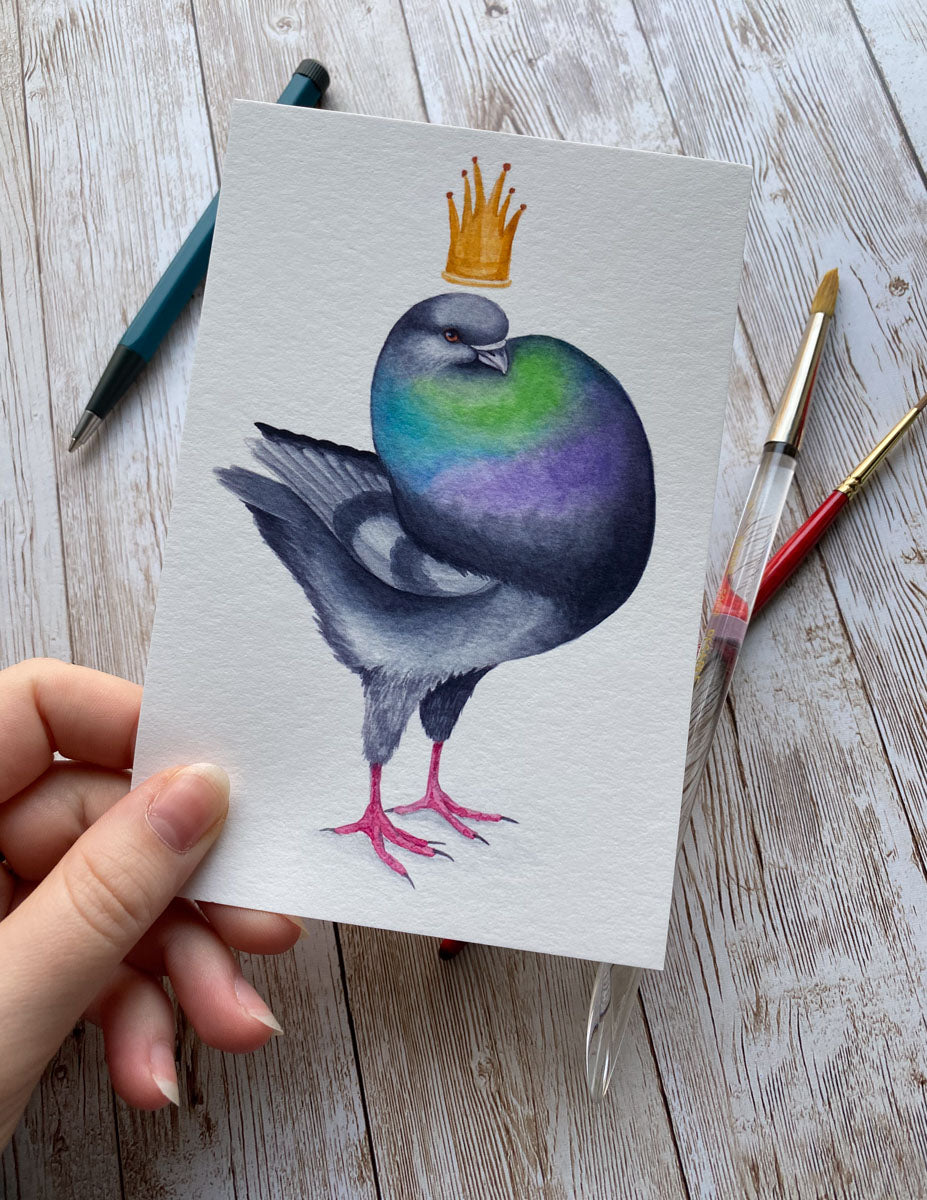 King Pigeon Art Print