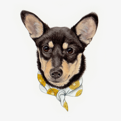 Custom Pet Portrait - Hand Painted Watercolor Commission