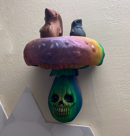 Small Skull Mushroom Shelf